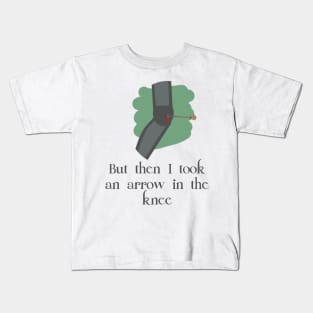 Arrow in the Knee Skyrim Kids T-Shirt